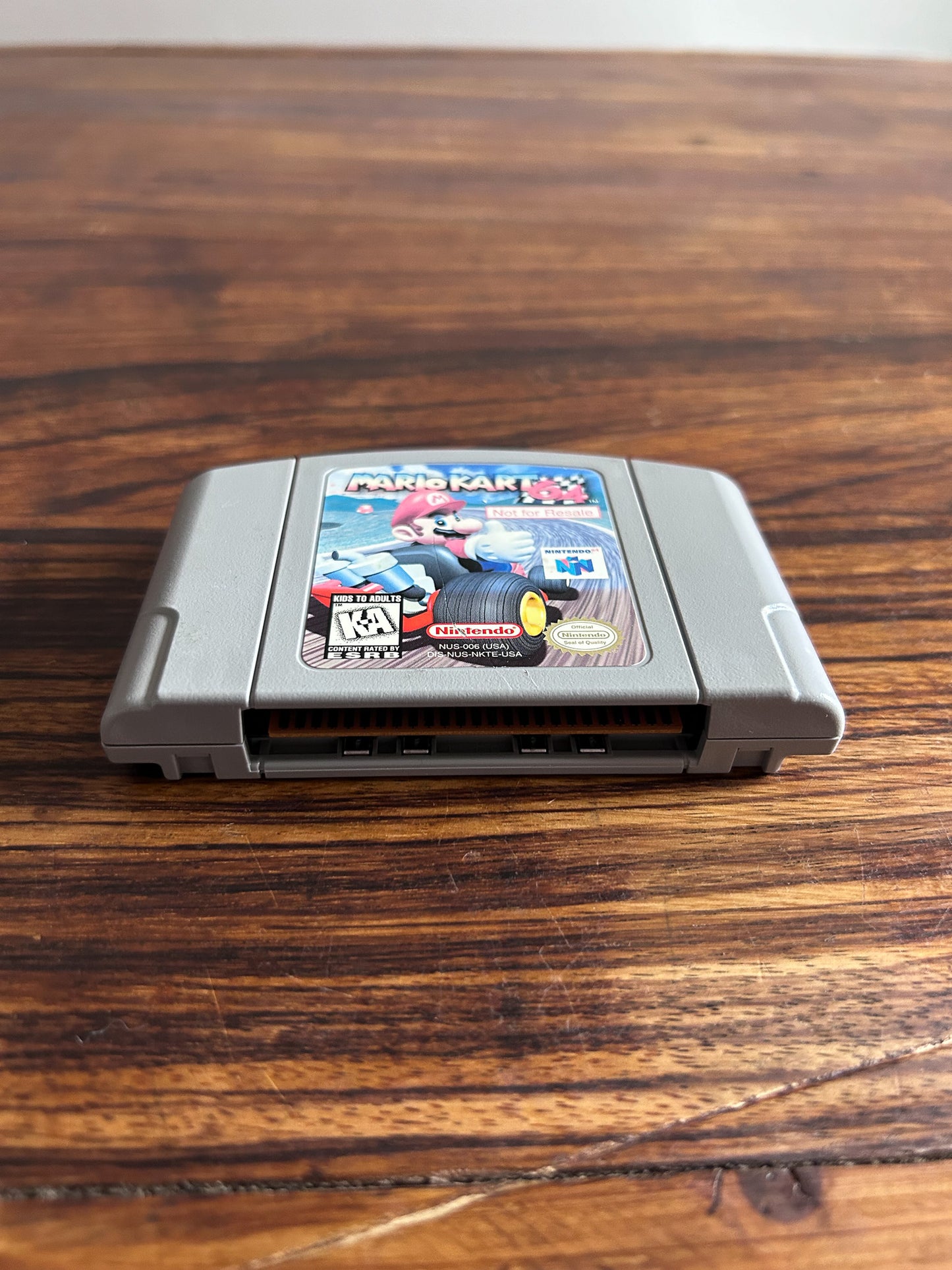 NOT FOR RESALE Mario Kart 64 for Nintendo 64